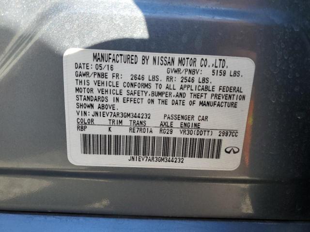 2016 INFINITI Q50 PREMIU - JN1EV7AR3GM344232