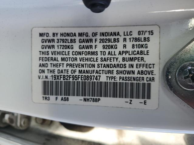 2015 HONDA CIVIC EXL - 19XFB2F95FE089747