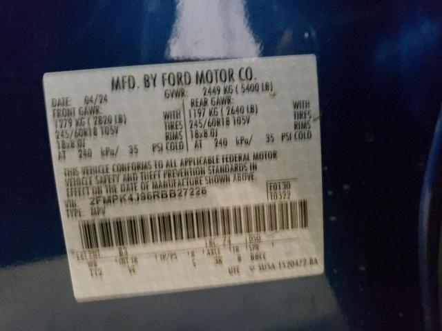 2024 FORD EDGE SEL - 2FMPK4J96RBB27226
