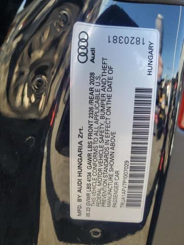 2023 AUDI TTS TRUA1AFV7P1007029