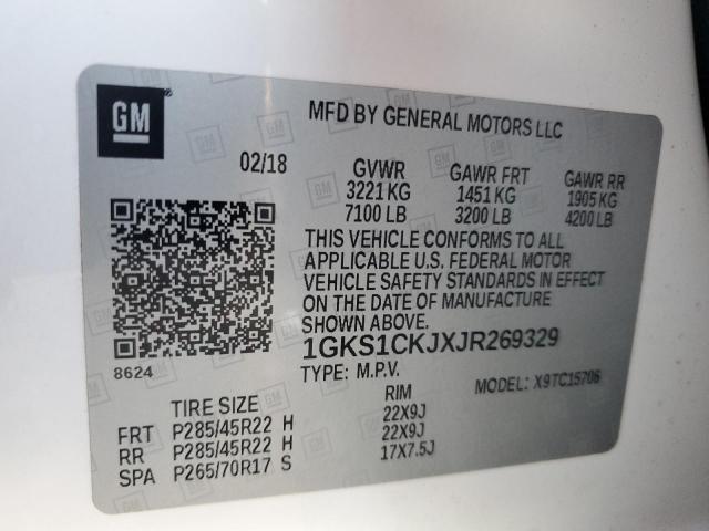 2018 GMC YUKON DENA - 1GKS1CKJXJR269329