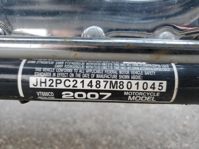 2007 HONDA VT600 CD JH2PC21487M801045