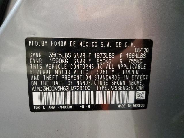2020 HONDA FIT SPORT - 3HGGK5H62LM728100