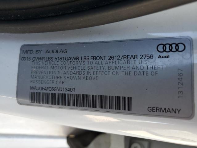 2016 AUDI A6 PREMIUM - WAUGFAFC6GN013401