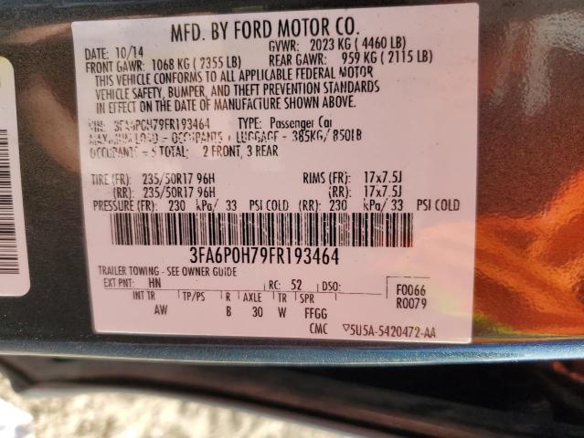2015 FORD FUSION SE - 3FA6P0H79FR193464