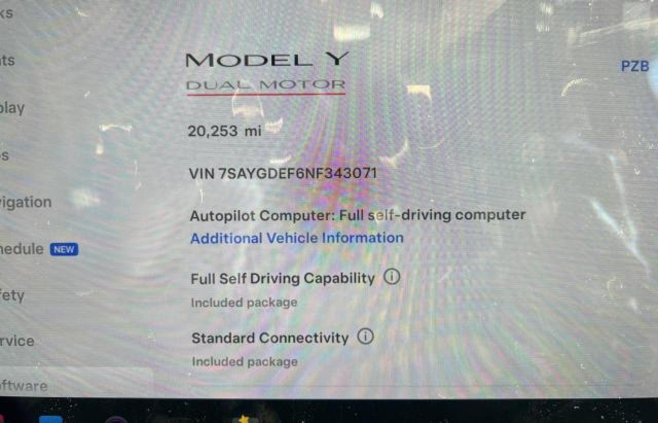 Lot #3024267862 2022 TESLA MODEL Y