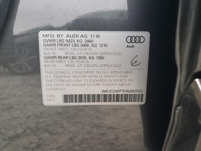 2017 AUDI Q5 PREMIUM - WA1C2AFP7HA080592