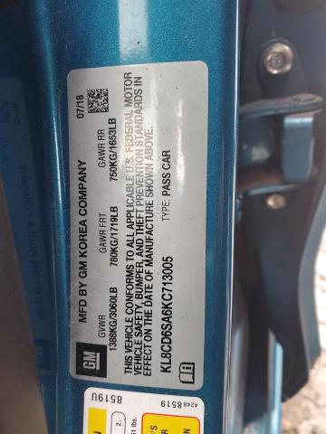 2019 CHEVROLET SPARK 1LT #3282604887