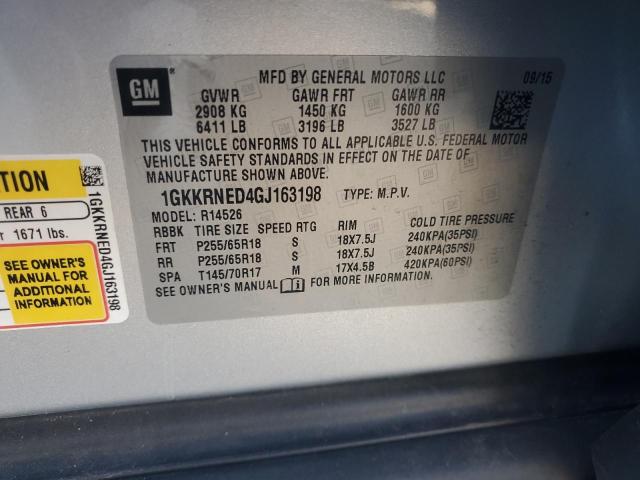 2016 GMC ACADIA SLE 1GKKRNED4GJ163198