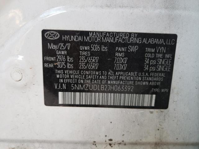 2018 HYUNDAI SANTA FE S - 5NMZUDLB2JH063392