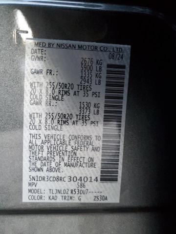 2024 NISSAN PATHFINDER - 5N1DR3CD8RC304014