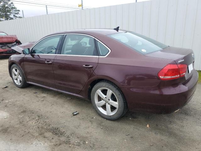 VOLKSWAGEN PASSAT SE 2013 burgundy  gas 1VWBP7A32DC055668 photo #3