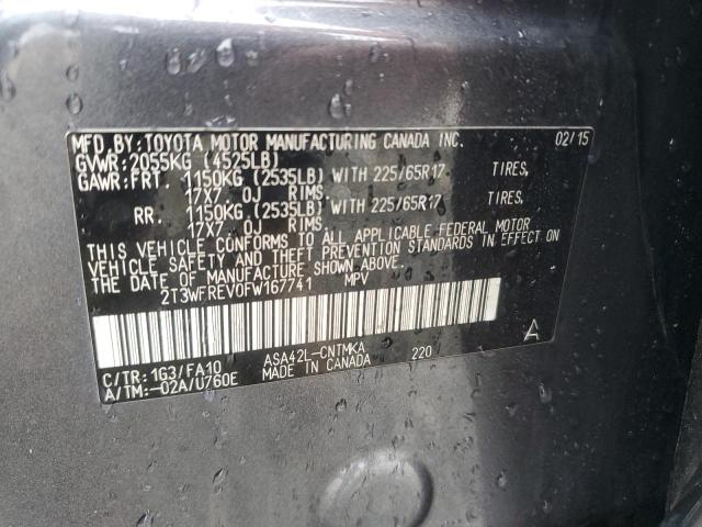 2015 TOYOTA RAV4 XLE - 2T3WFREV0FW167741