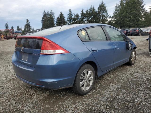 HONDA INSIGHT EX 2010 blue  hybrid engine JHMZE2H7XAS011971 photo #4