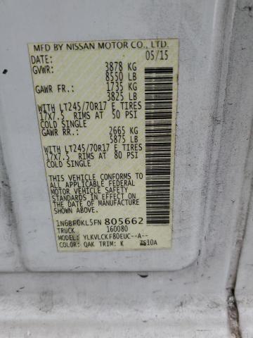 2015 NISSAN NV 1500 - 1N6BF0KL5FN805662