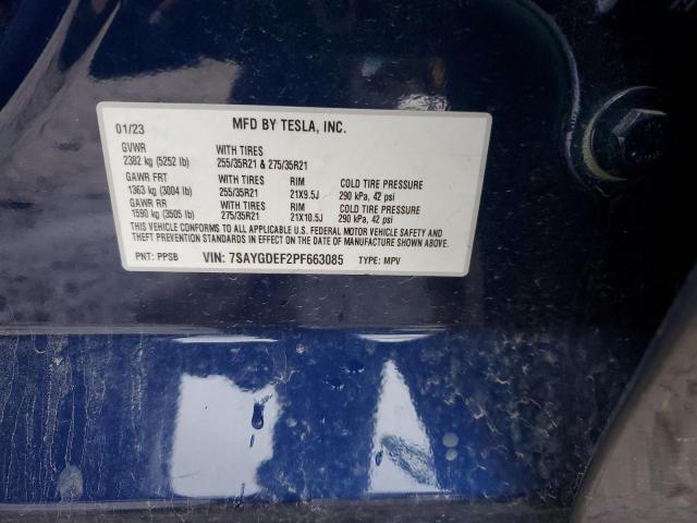 2023 TESLA MODEL Y - 7SAYGDEF2PF663085