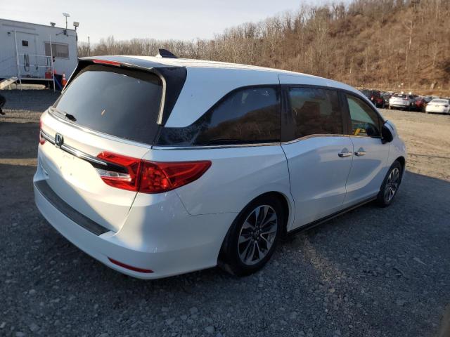 HONDA ODYSSEY EX 2021 white  gas 5FNRL6H79MB009631 photo #4