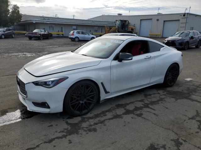 INFINITI Q60 PREMIU 2017 white  gas JN1EV7EK2HM363854 photo #1