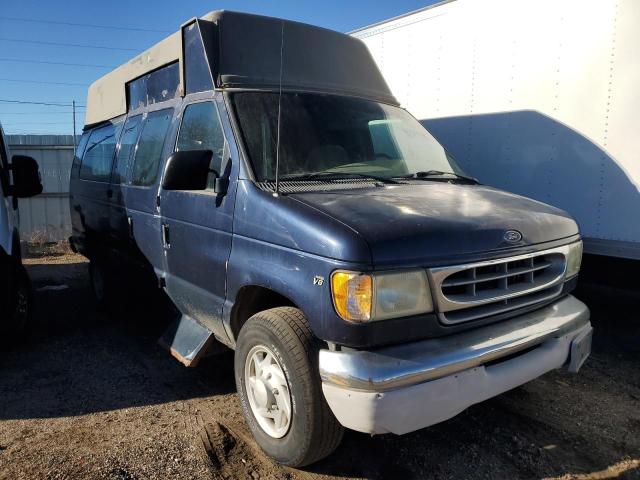 FORD ECONOLINE 2002 blue  gas 1FBSS31L72HB39404 photo #1