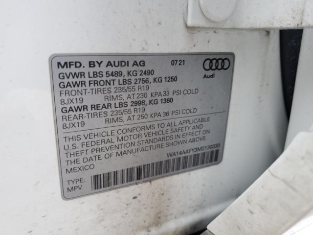 2021 AUDI Q5 SPORTBA WA14AAFY3M2130330
