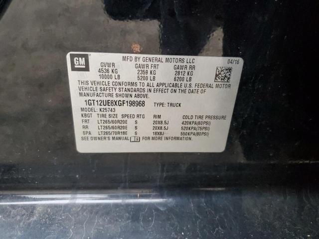 2016 GMC SIERRA K25 - 1GT12UE8XGF198968