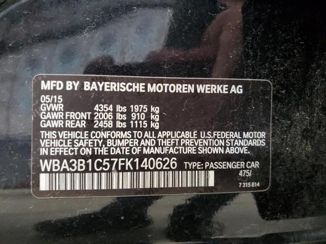 VIN WBA3B1C57FK140626 2015 BMW 3 SERIES no.12