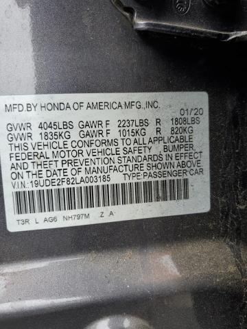 VIN 19UDE2F82LA003185 2020 ACURA ILX no.12