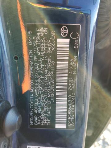 2015 TOYOTA PRIUS - JTDKN3DU6F1951198