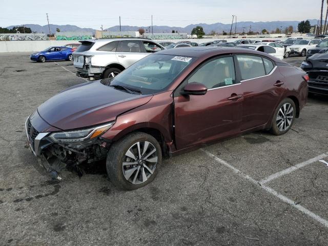 NISSAN SENTRA SV 2020 burgundy  gas 3N1AB8CV9LY218908 photo #1