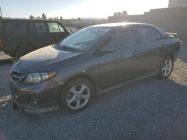 TOYOTA COROLLA BA 2013 gray sedan 4d gas 5YFBU4EE6DP219338 photo #1