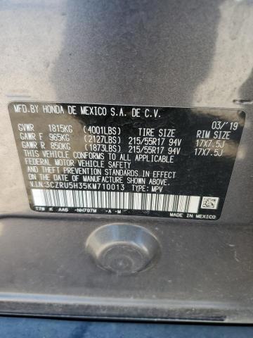 2019 HONDA HR-V LX - 3CZRU5H35KM710013
