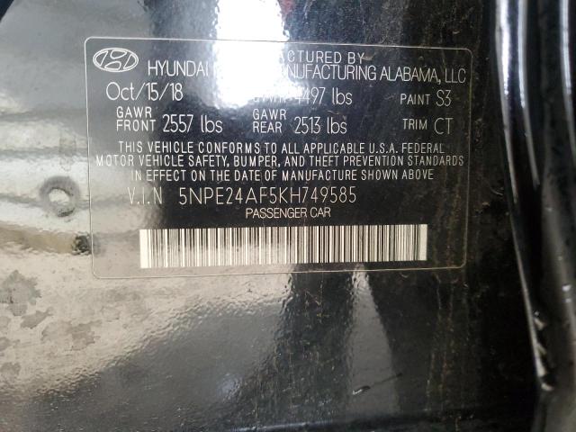 2019 HYUNDAI SONATA SE - 5NPE24AF5KH749585