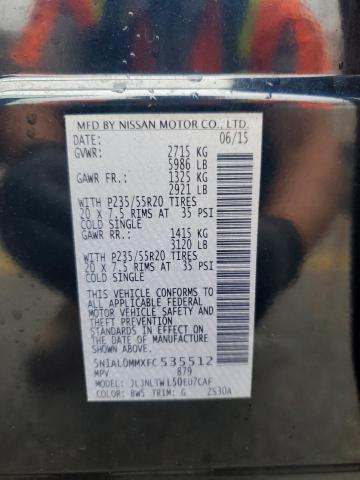 2015 INFINITI QX60 - 5N1AL0MMXFC535512