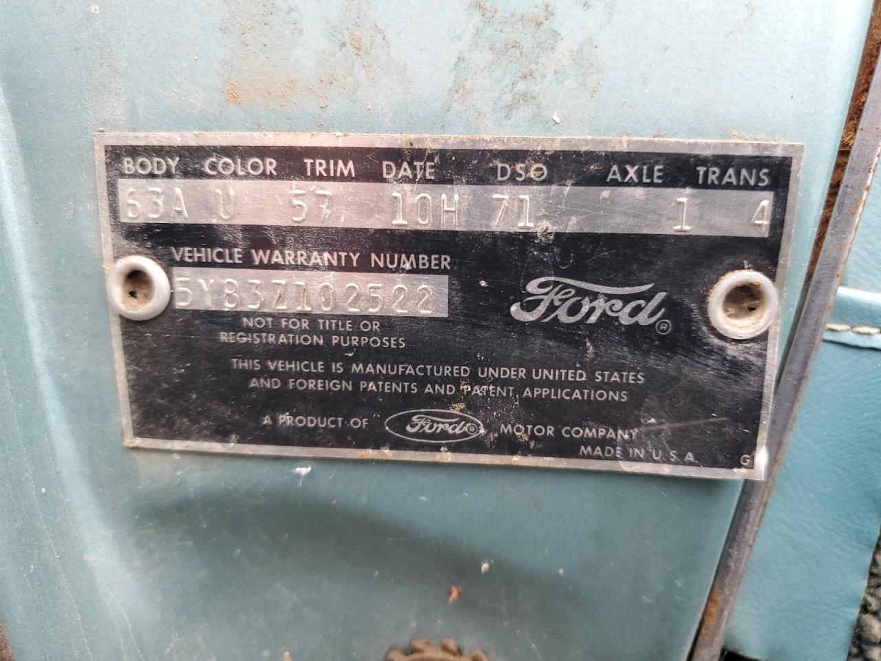 Lot #3037422702 1965 FORD THUNDERBIR