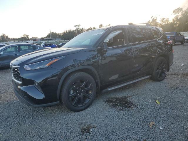 TOYOTA HIGHLANDER 2022 black  gas 5TDZZRAH4NS132639 photo #1