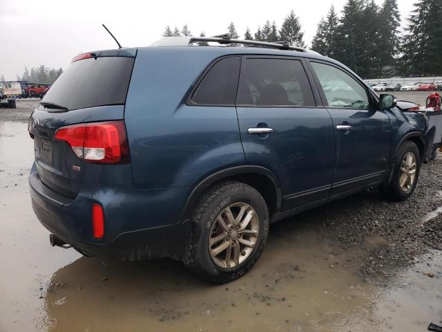 KIA SORENTO LX 2014 blue  gas 5XYKT4A68EG493597 photo #4