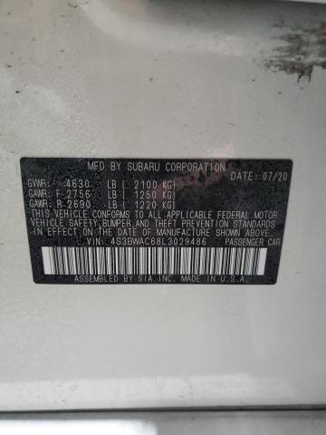 2020 SUBARU LEGACY PRE - 4S3BWAC68L3029486