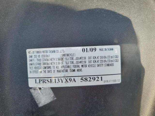 2009 YAMAHA YJ125 LPRSE13YX9A582921