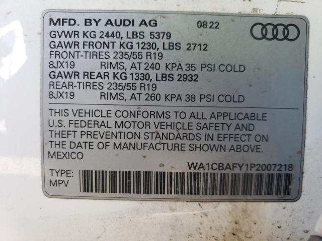 2023 AUDI Q5 PRESTIG WA1CBAFY1P2007218