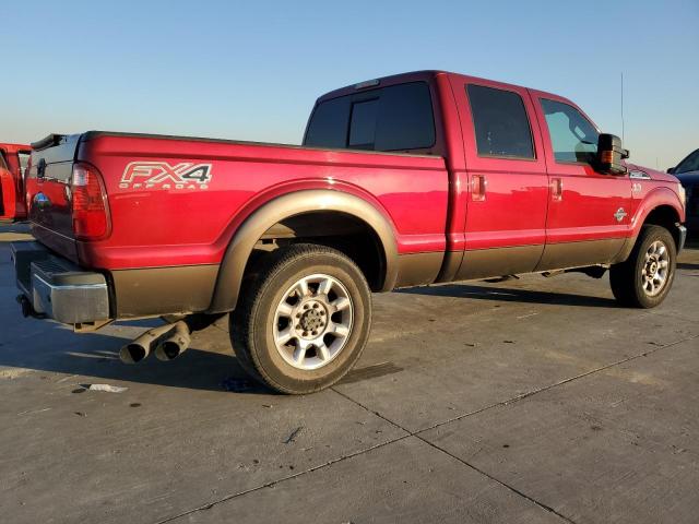 FORD F250 SUPER 2016 red crew pic diesel 1FT7W2BT7GEB60034 photo #4