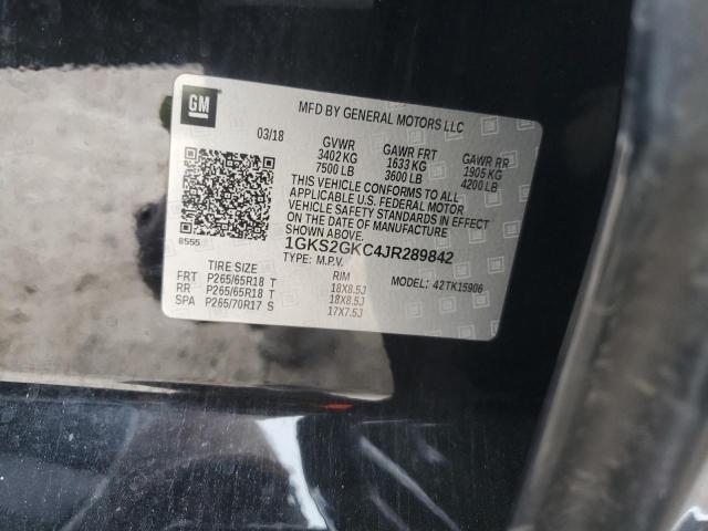 2018 GMC YUKON XL K - 1GKS2GKC4JR289842