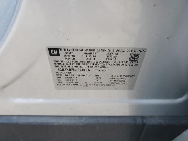 2018 CHEVROLET EQUINOX LT - 3GNAXJEV4JS548885