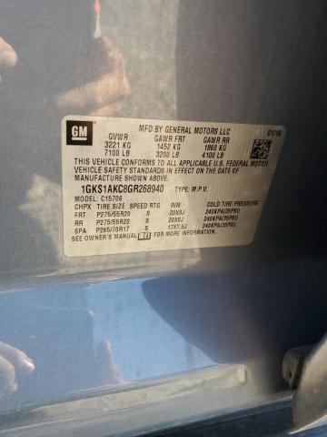 2016 GMC YUKON SLE 1GKS1AKC8GR268940