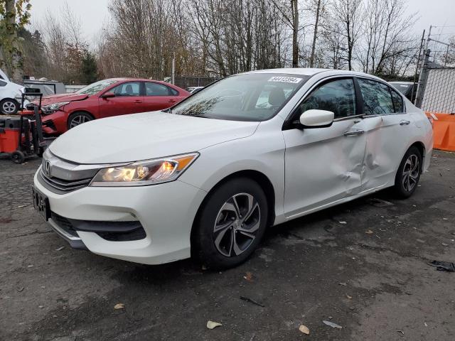 HONDA ACCORD LX 2017 white  gas 1HGCR2F33HA271223 photo #1