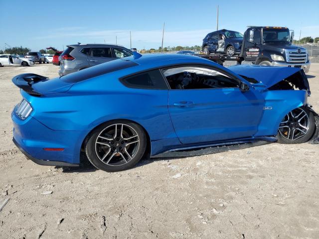 FORD MUSTANG GT 2021 blue  gas 1FA6P8CF7M5125323 photo #4