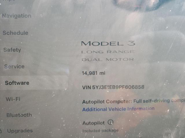 VIN 5YJ3E1EB9PF606858 2023 TESLA MODEL 3 no.9