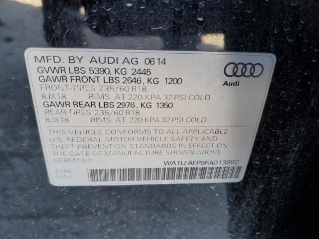 2015 AUDI Q5 PREMIUM - WA1LFAFP9FA013882