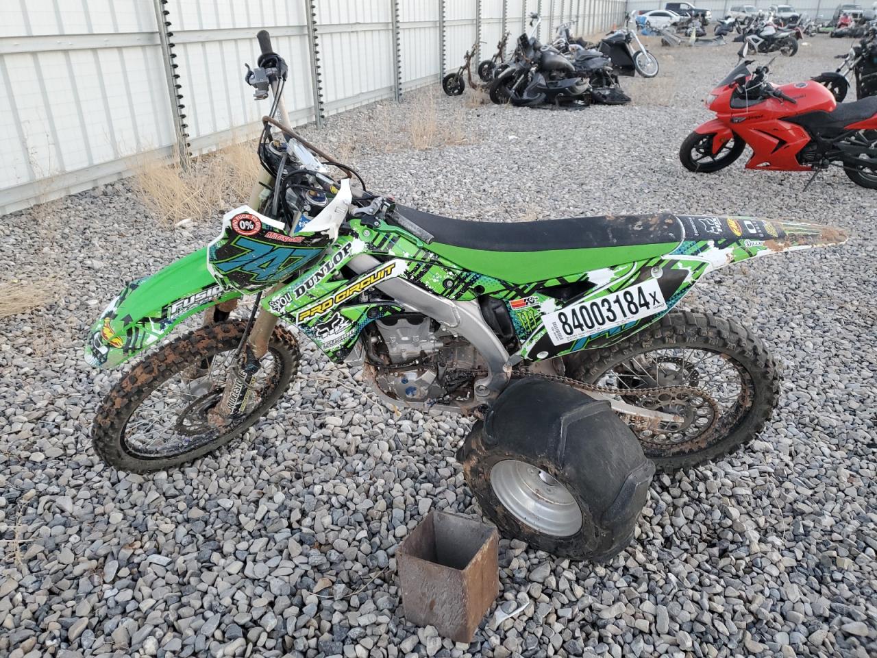 Lot #3034638379 2013 KAWASAKI KX450 F