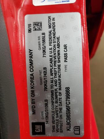 2015 CHEVROLET SPARK LS - KL8CB6S96FC799868