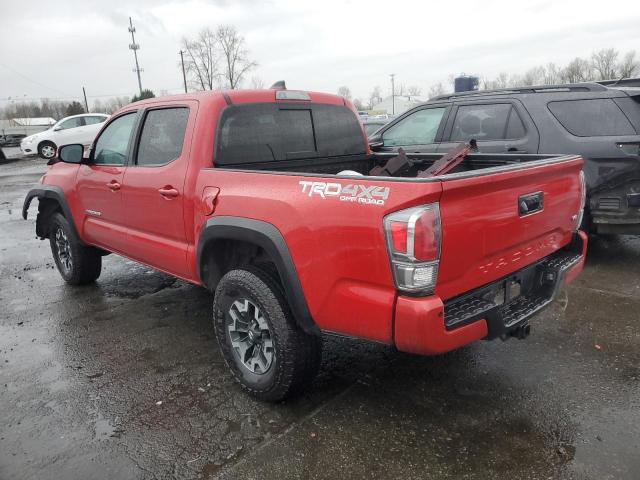 TOYOTA TACOMA DOU 2020 red  gas 3TMCZ5AN9LM300115 photo #3